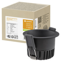 Panel LED Oprawa Podtynkowa Punktowa 8W 680lm  Ściemnialna Oczko Spot Czarny Darklight Ledvance