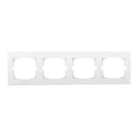 Ramka 4-krotna pozioma do Gniazda LOGI Biała KANLUX