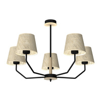 Lampa Wisząca Sufitowa ETNA Czarna 5xE27 Milagro