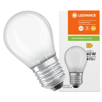 Żarówka LED P45 E27 4W = 40W 470lm 2700K Ciepła Biała FILAMENT LEDVANCE