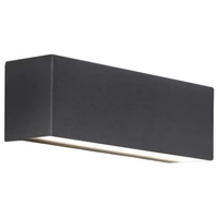 Lampa Ścienna STRAIGHT 6350 Nowodvorski Grafitowa E14 Kinkiet Podłużna Dł.26 cm Minimalistyczna