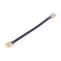 Złączka TAŚMY LED RGB zatrzask dwustronny z przewodem