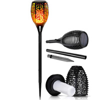 Lampa ogrodowa solarna DUŻA POCHODNIA LED efekt płomienia 1700K