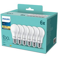 6PAK Żarówka LED E27 13W = 100W 1521lm 2700K Ciepła PHILIPS