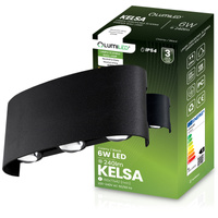 Lampa Ogrodowa Zewnętrzna Kinkiet Elewacyjny 6W LED IP54 Góra Dół KELSA LUMILED