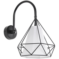 Lampa natynkowa HIRA 1xE27 Kinkiet Geometryczna Oprawa Trójwymiarowa P314567 GOLDLUX (Polux) Metal