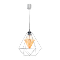 Lampa wisząca ALAMBRE 1xE27 4W Geometryczny Kształt Żarówka W Zestawie MLP4132 Milagro Metal