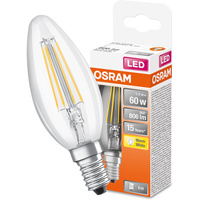 Żarówka LED B35 Świeczka E14 5.5W = 60W 806lm 2700K Ciepła 300° Retrofit Filament CLASSIC Osram