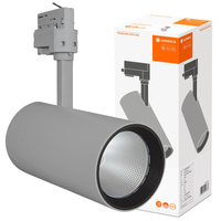 Oprawa LED Reflektor Szynowy 55W 4200lm 4000K Neutralna 3-Fazowy Regulowany  Szary Tracklight Ledvance