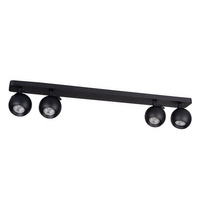 Oprawa ścienno-sufitowa listwa GALOBA 4x GU10 PAR16 Czarna KANLUX