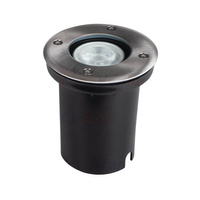 Lampa Ogrodowa Najazdowa Dogruntowa MORO N GU10 IP67 Okrągła Srebrna Kanlux