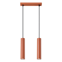 Lampa Wisząca Sufitowa Zwis Tuba Spot 2x GU10 Ochra Czerwona Lagos Ocean Green SL.1490 Sollux