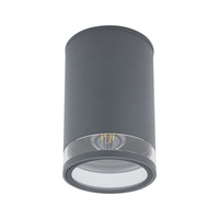 Plafon Oprawa Natynkowa Sufitowa Lampa Ogrodowa Kinkiet Elewacyjny E27 Grafitowa Wodoodporna IP44 ROCK PRO 10687 Nowodvorski