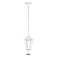 Lampa Ogrodowa Wisząca E27 Na łańcuchu Biały VT-752 V-TAC