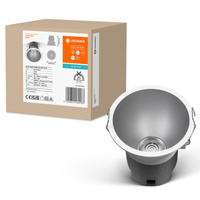 Panel LED Oprawa Podtynkowa Punktowa 10W 800lm 4000K Neutralna Oczko Spot Biały Srebrny Downlight Slim Ledvance