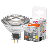 Żarówka LED MR16 Reflektor GU5.3 2.1W = 20W 210lm 2700K Ciepła 12V 120° STAR Osram