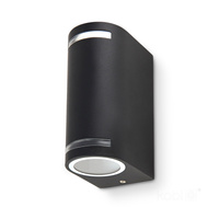 Lampa Ogrodowa Kinkiet Elewacyjny Zewnętrzny 2x GU10 IP44 Czarna Quazar Kobi