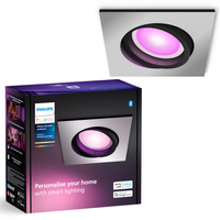 Oprawa Podtynkowa Wpuszczana LED 4.2W 400lm IP20 White and Color Ambiance RGB + TW Aluminium Inteligentna SMART Zigbee Bluetooth Centura Philips HUE