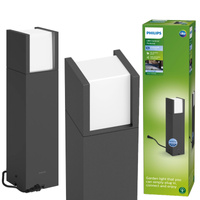 Lampa Ogrodowa Zewnętrzna SŁUPEK 40cm LED 6W 660lm 4000K IP44 Low Voltage 12V Philips