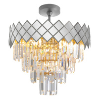 Lampa Sufitowa Żyrandol CARISMA Chrom 9xE14 Milagro