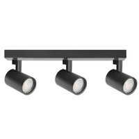 Oprawa Ścienno-Sufitowa Reflektor Punktowy 3x GU10 Czarna LYNX Sanico Goldlux