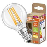 Żarówka LED P45 Kulka E14 2.5W = 40W 470lm 2700K Ciepła 300° 188lm/W CLASSIC ENERGY EFFICIENCY Osram