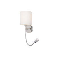 Kinkiet Ścienny Lampa E27 3W 205lm 2800K Chrom Klasyczny Larkin 6529 Rabalux