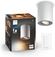 Lampa Sufitowa LED Oprawa Natynkowa TUBA SPOT 4.2W 400lm IP20 White Ambiance TW Biała Inteligentna SMART Zigbee Bluetooth + Regulator Pilot Pillar Philips HUE