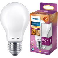 Żarówka LED E27 A60 10.5W = 100W 1521lm 2200-2700K Ciepła CRI90 FILAMENT Ściemnialna WarmGlow Philips