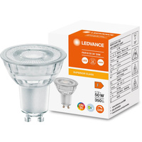 Żarówka LED GU10 4,7W = 50W 350 lm 4000K Neutralna 36° CRI90 Ściemnialna Szklana LEDVANCE Superior