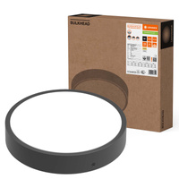 Lampa LED Przemysłowa Zewnętrzna Kinkiet Elewacyjny 9.5W 1220lm 3000/4000K IP65 Czarny z Modułem Awaryjnym Bulkhead Ledvance