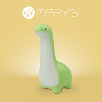 Lampka Nocna Dziecięca LED 1.8W 3000K Ciepła USB Akumulatorowa 900mAh Zielona DINOZAUR MARY'S