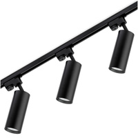 Zestaw Szyna Oświetleniowa Szynoprzewód 1,5 m + 3x Reflektor Szynowy RITI GU10 Czarny LUMILED