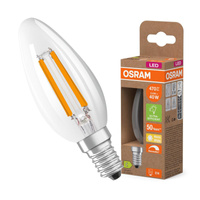 Żarówka LED B35 Świeczka E14 2.9W = 40W 470lm 2700K Ciepła 300° Ściemnialna CLASSIC ENERGY EFFICIENCY Osram