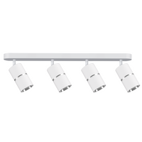 Oprawa Ścienno-Sufitowa Reflektor Punktowy 4x GU10 Biała Srebrna BAMBOO Sanico Goldlux