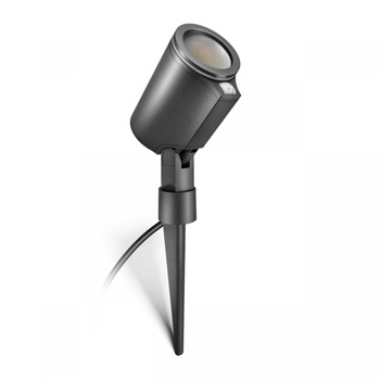 Lampa Ogrodowa Zewnętrzna SPOT Garden Sensor Connect LED GU10 IP44 7W 3000K Czujnik + Bluetooth Wbijana Antracyt Steinel