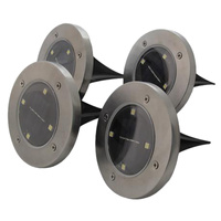 Zestaw 4x Lampka Ogrodowa 4x LED SOLARNA DOGRUNTOWA Wbijana IP54