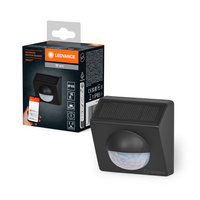 Czujnik Ruchu Zewnętrzny Akumulatorowy USB-C Czujnik Światła IP65 Czarny Smart+ WiFi Ledvance