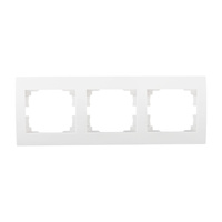 Ramka 3-krotna pozioma do Gniazda LOGI Biała KANLUX