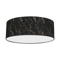 Plafon LED Lampa Sufitowa SENSO Czarna Złota 3xE27 Ø50cm Milagro