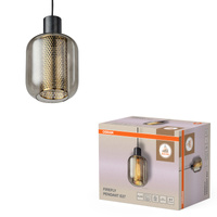 Lampa Sufitowa Wisząca Dekoracyjna Zwis E27 Czarna Decor Firefly Osram