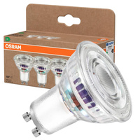 3x Żarówka LED PAR16 Reflektor GU10 2.5W = 50W 450lm 2700K Ciepła 100° 180lm/W ENERGY EFFICIENCY Osram
