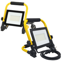 Naświetlacz LED Zewnętrzny Ogrodowy 50W 4250lm 4000K Neutralny 110° IP54 IK06 Czarny Żółty Tigra Kobi