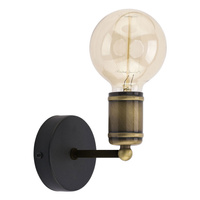 Lampa Ścienna Kinkiet RETRO Czarna Patyna Styl Retro E27 1900 TK Lighting