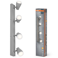 Lampa Sufitowa Oprawa Punktowa Reflektor GU10 17.2W 840lm 2700K Ciepła 36° Szara Spot Pear Osram