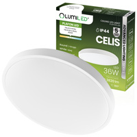 Plafon LED Lampa Sufitowa Natynkowa 36W 4000K CELIS Okrągły IP44 Biały Ring ALS LUMILED