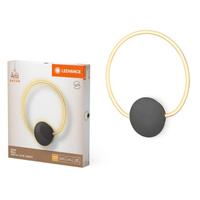 Lampa LED Ścienna Sufitowa Kinkiet Oprawa Natynkowa 10W 800lm CCT Dekoracyjna Szary Czarny Aura Ledvance