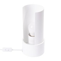 Lampa Biurkowa Stojąca Stołowa Nocna 1x E27 Biała Flash Blue Sapphire SL.1675 Sollux