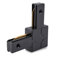 Łącznik Kątowy Narożny Czarny do Listew Szynowych Jednofazowych Szynoprzewodów LUMILED