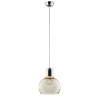 Lampa Sufitowa Wisząca MANGO Zwis Srebrno-Brązowa Szklana Klasyczna E27 601 TK Lighting